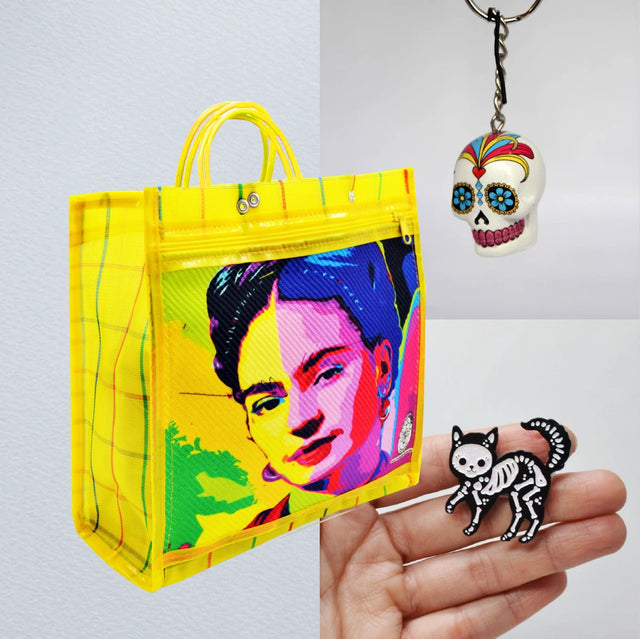 Frida Pop KIT (Yellow) – Handmade Mexican Gift Set