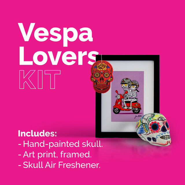 Vespa Lovers – Handmade Mexican Decor Set (Limited Edition)