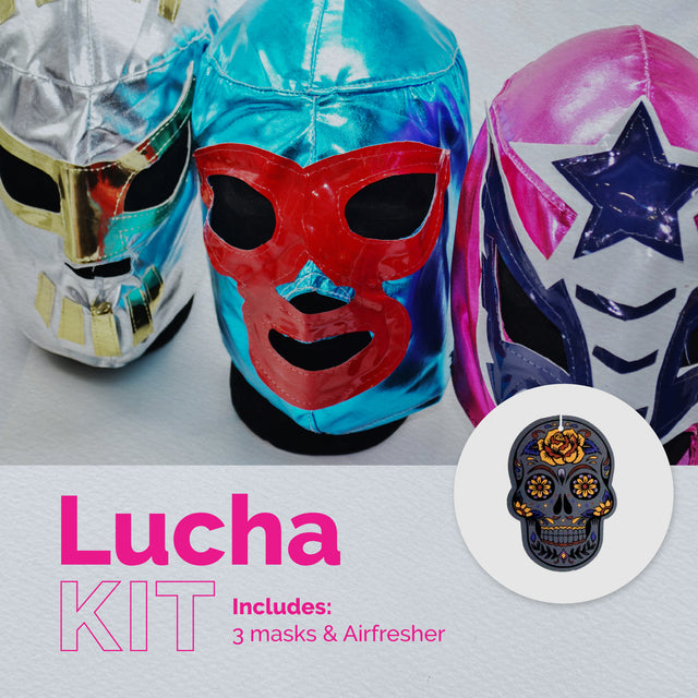 Lucha KIT – Handmade Mexican Wrestling Mask Set