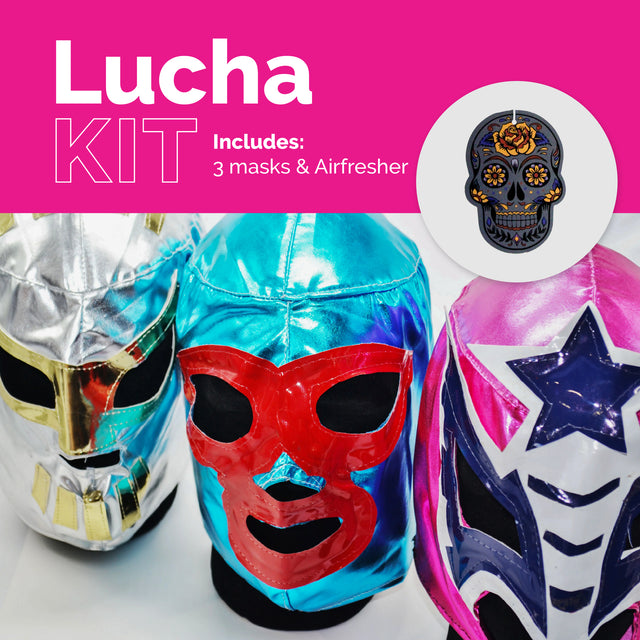 Lucha KIT – Handmade Mexican Wrestling Mask Set