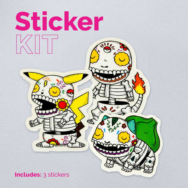 Pokémon Sticker KIT – Handmade Mexican Art Stickers