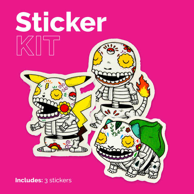 Pokémon Sticker KIT – Handmade Mexican Art Stickers