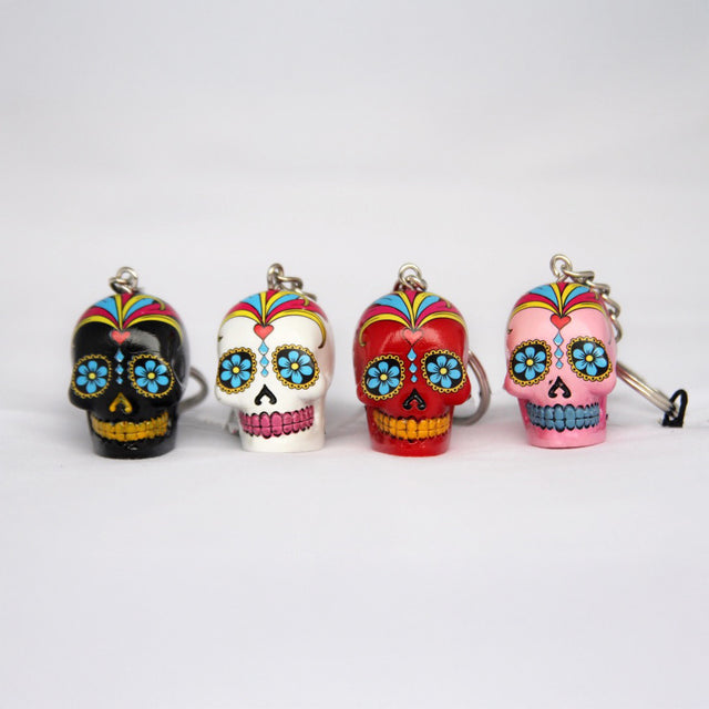 Sugar Skull Keyring