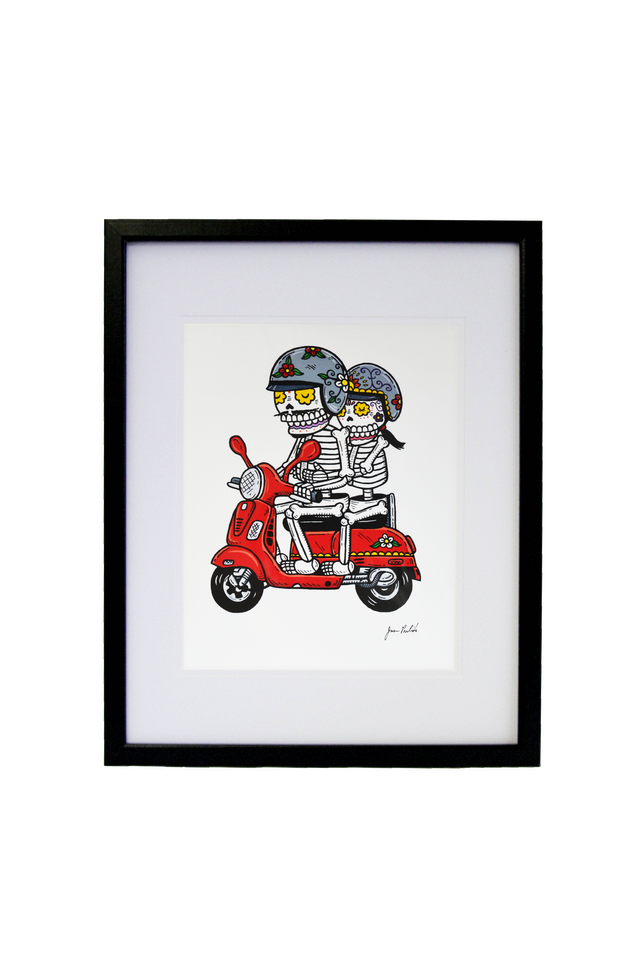 Vespa Lovers Original Print