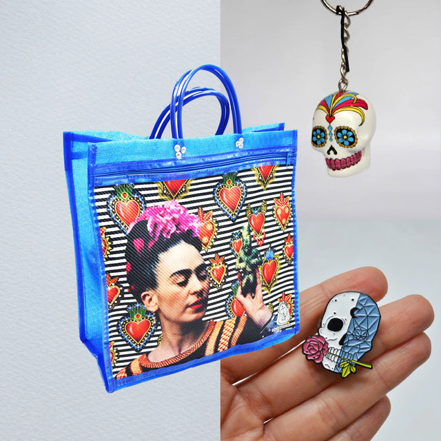 Frida Pop KIT (Blue) – Handmade Mexican Gift Set